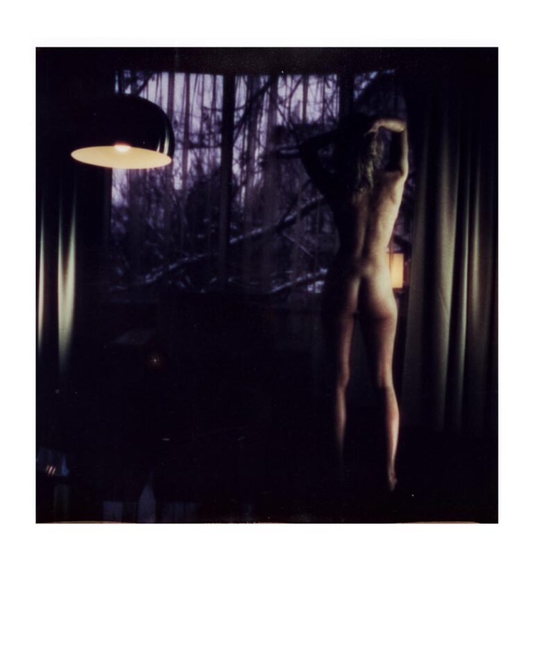 Winter Hommage à Helmut Newton fotografiert mit Polaroidkamera SLR 680 auf Polaroid 600 Film